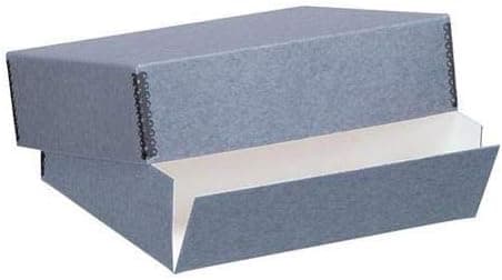 Lineco Archival 16" x 20" Print Storage Box, Drop Front Design, 16 1/2" x 20 1/2" x 3", Exterior Color: Blue / Gray Custom Custom LIN-733-0016