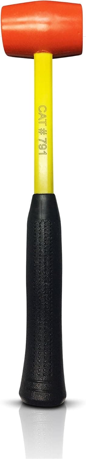 CURRENT TOOLS HEAVY-DUTY RUBBER MALLET (SMALL) SHOCK-ABSORBING, REINFORCED FIBERGLASS HANDLE | MULTIPURPOSE WOODWORKING, CONSTRUCTION AND AUTOMOTIVE TOOL | 16 OZ.