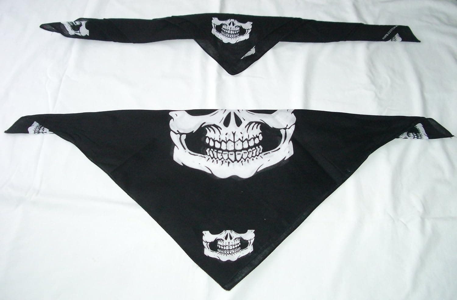 Skeleton Half Skull Face Bandana Mask Head Wrap Scarf Motocycling Biking Paintball Sport (2)