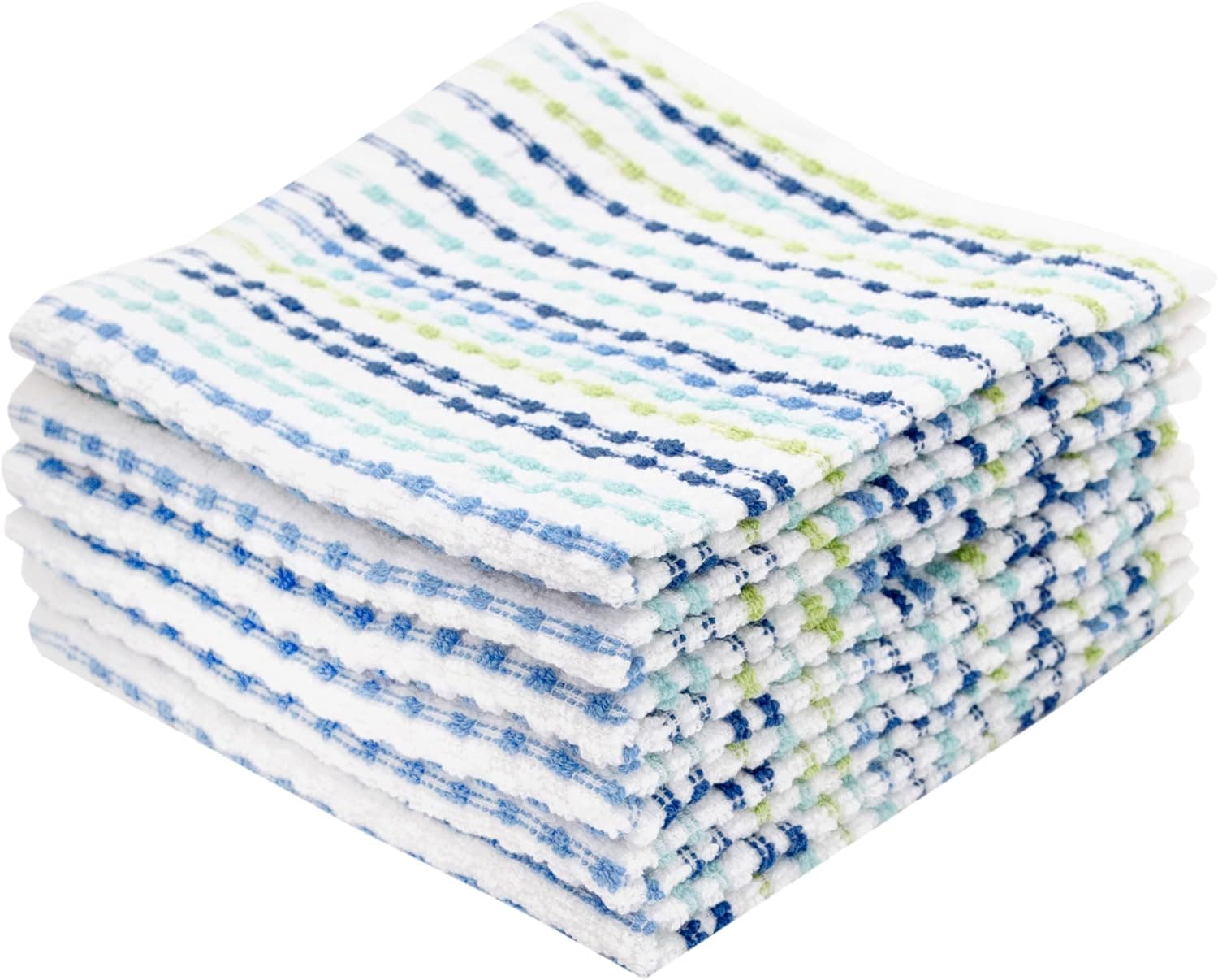 Ritz Pebble Bar Mop Cloth, Cool Blue Green, 6 Piece Set