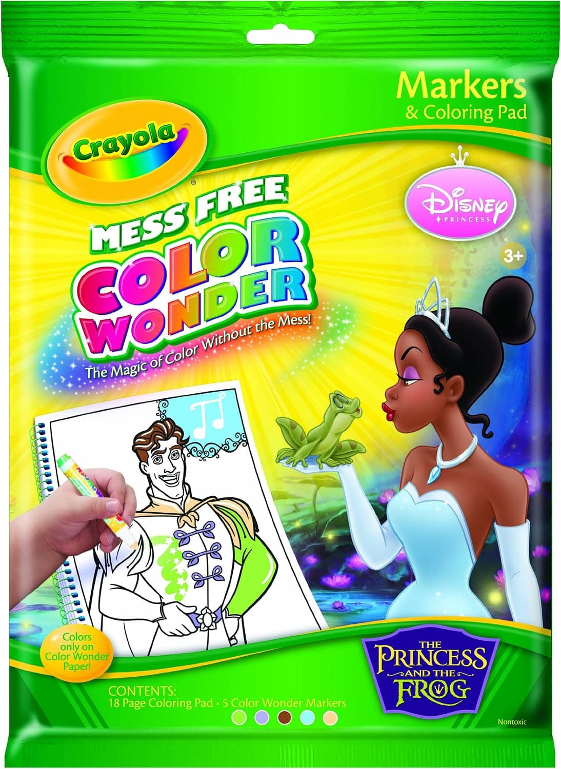 Crayola Color Wonder Disney Princess and The Frog Coloring Pad and Markers