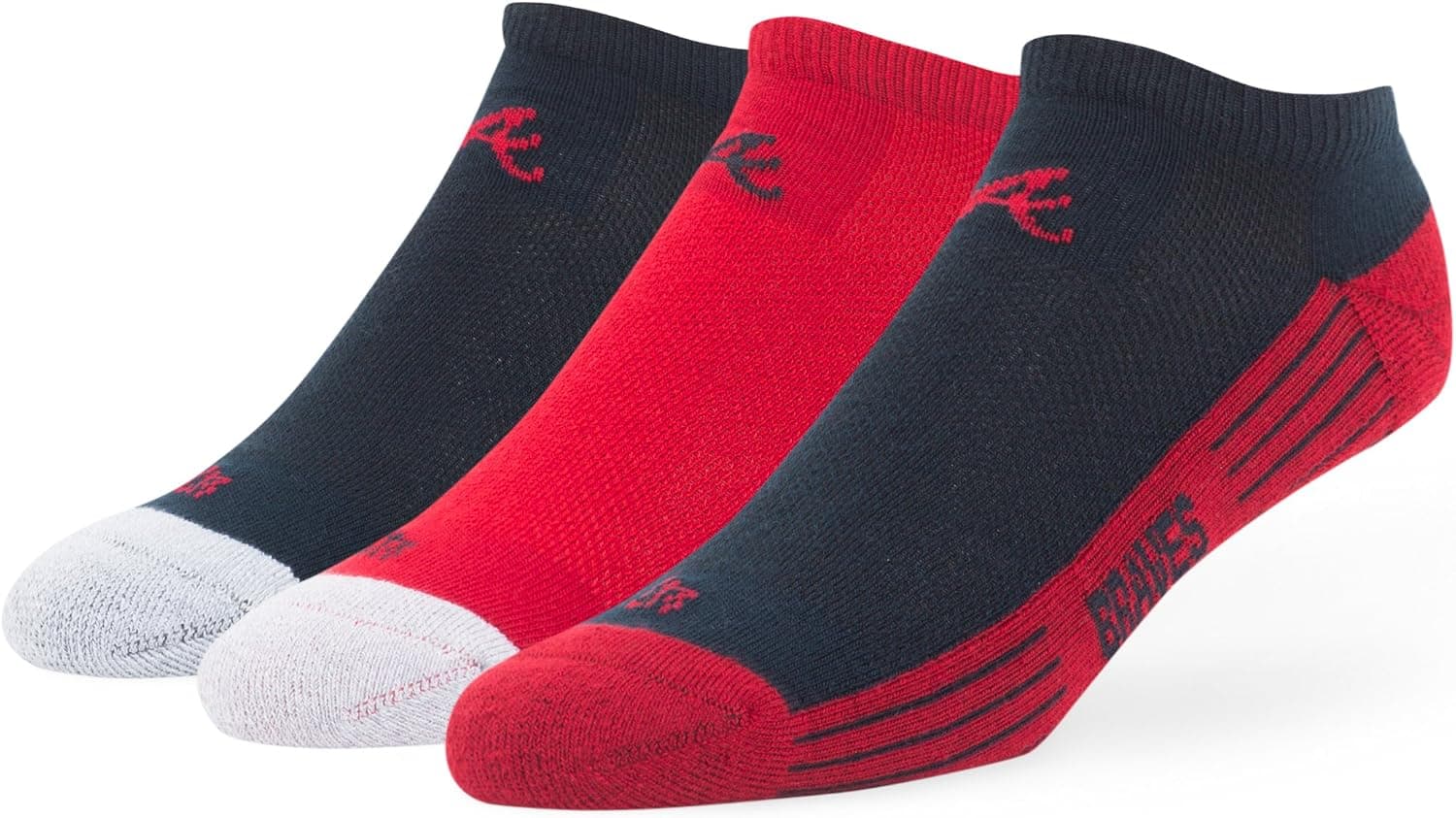 MLB Women's '47 Float Sport No-Show Socks, 3-Pack