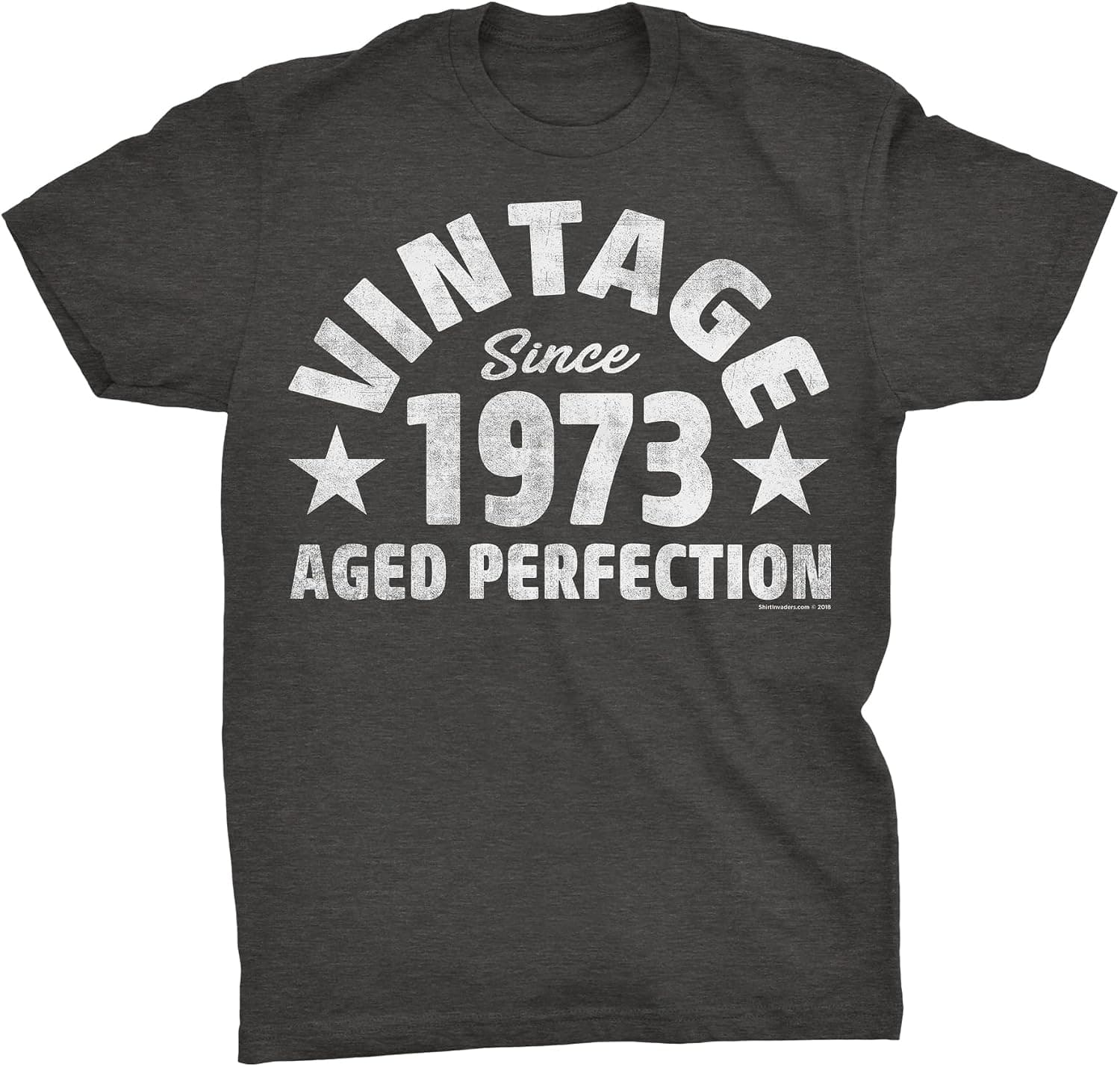50th Birthday Gift Shirt for Men - Vintage Since 1973 Aged Perfection - Distressed - Bold 002-50th Birthday Gift