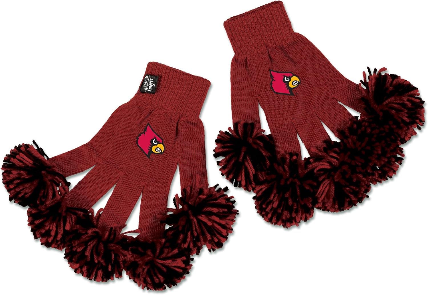 Spirit Fingerz NCAA School Teams Embroidered Pom Pom Gloves