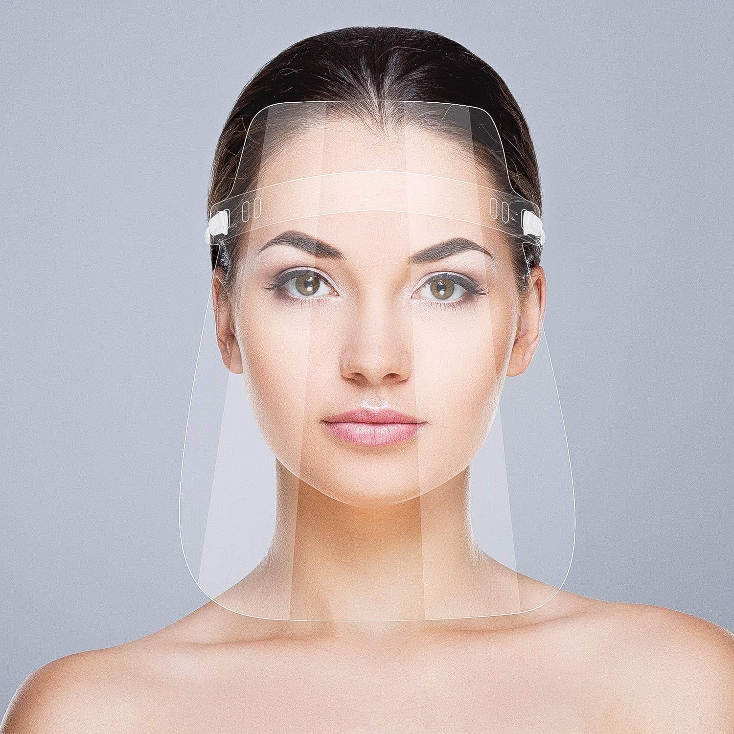 2 Pcs Reusable Safety Face Shield,Hyegiir Transparent Anti-Fog Face Shield for Women and Men