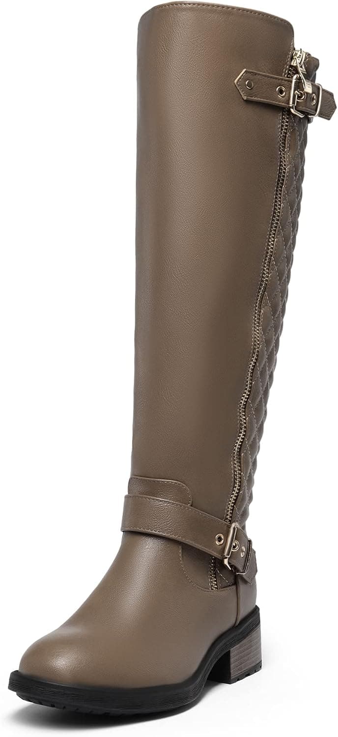 DREAM PAIRS Women's Knee High Riding Boots