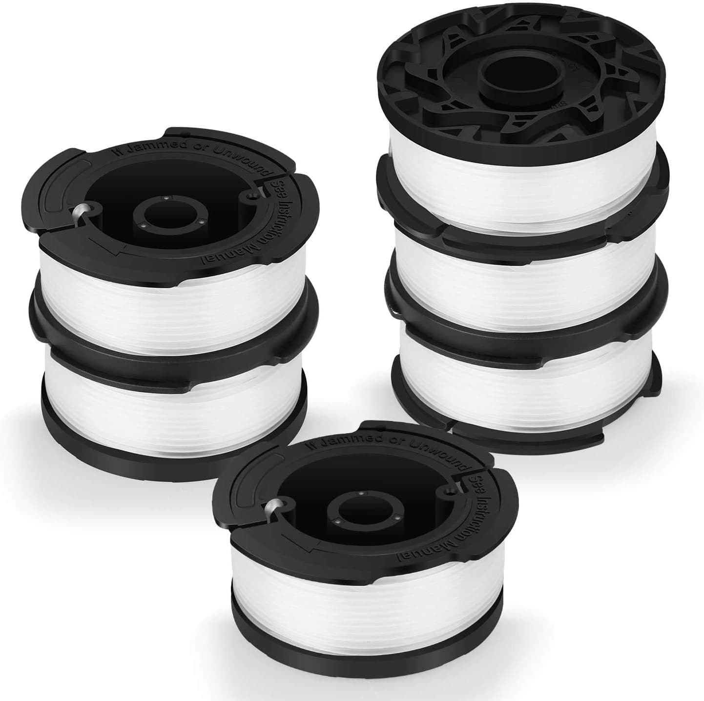 V VONTOX Line String Trimmer Replacement Spool Compatible with Black+Decker String Trimmer, 6 Pack for Replacement, 30ft 0.065 Inch.