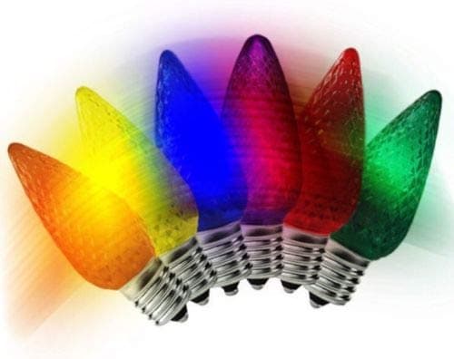 1 Pc of Multi Color Changing LED Bulb C7 E12 Candelabra Christmas Light Replacement Bulb