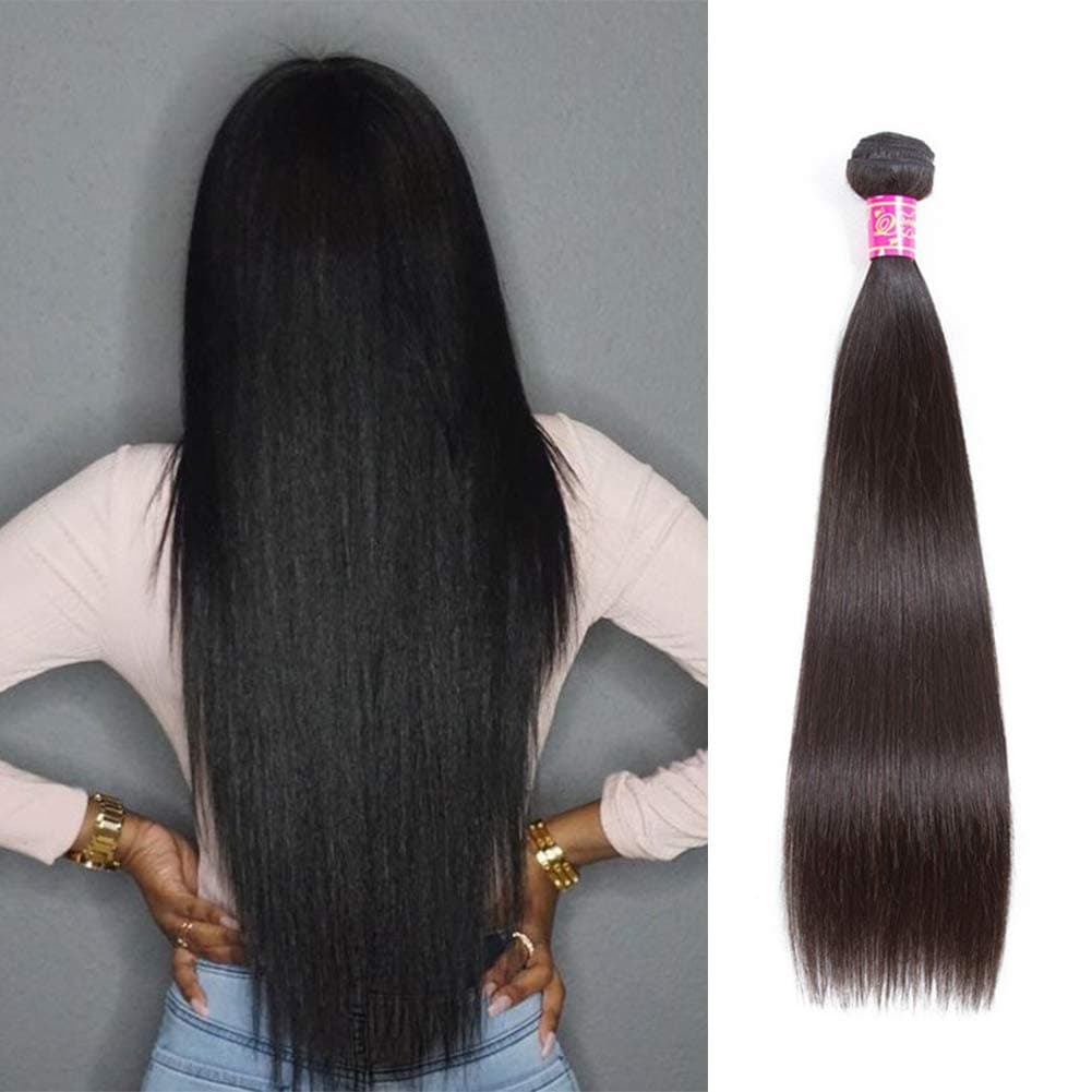 Queen Love Hair Brazilian Virgin Hair Straight 1 Bundle 8a Straight Hair Bundle Deals Unprocessed Human Hair Extension Natural Black 10inch