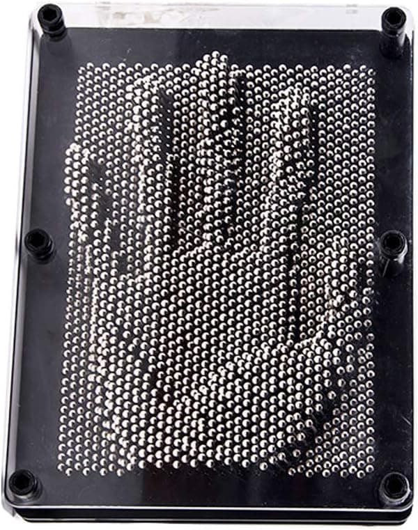 Geocero 8in x 6in(Large) 3-Dimensional Pin Art Sculpture- Children & Adults - Classic Pin Art Toy Sculptures - Made of Plastic and Metal