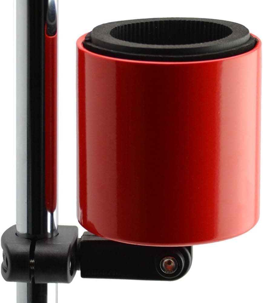 Kroozie Deluxe Bicycle Cup Holder - The Ultimate Bike & Scooter Cup Holder for Handlebars, Cruiser, Electric & Exercise Bikes, Treadmills, and More