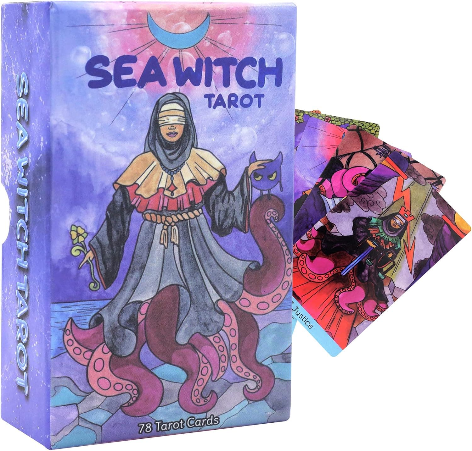 Yuyanrocks Sea Witch Tarot Card Deck-Inspired by The Knight of Waite Tarot|Suitable Tarot Cards for Beginners Standard Tarot Deck