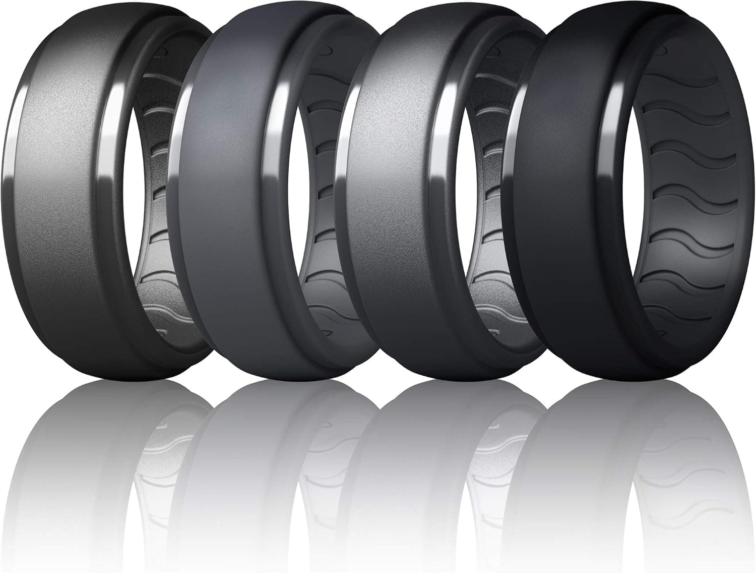 Silicone Ring Men, Mens Silicone Wedding Band, Rubber Wedding Rings For Men, Silicone Wedding Band Men