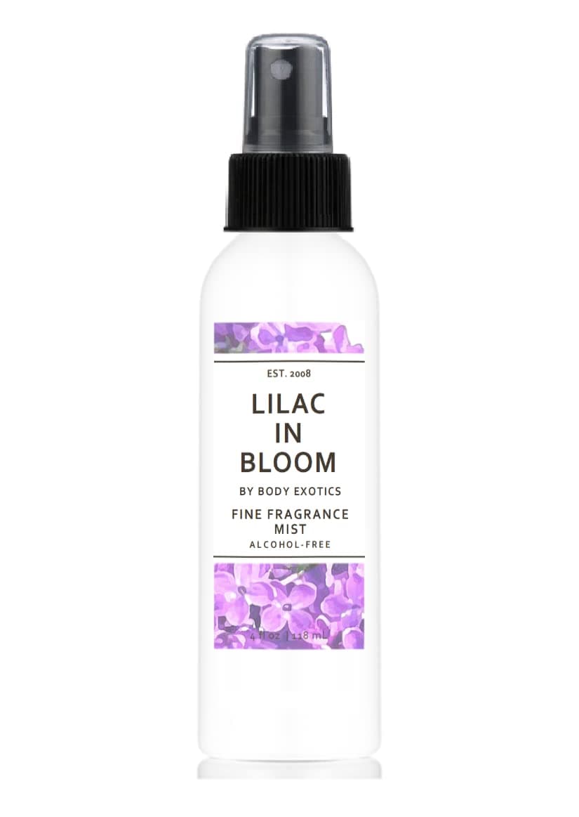 BODY EXOTICS Lilac Perfume Alcohol-free Fine Fragrance Mist 4 Fl Oz 118 Ml - the Irresistible Fragrance of Lilacs in Full Bloom