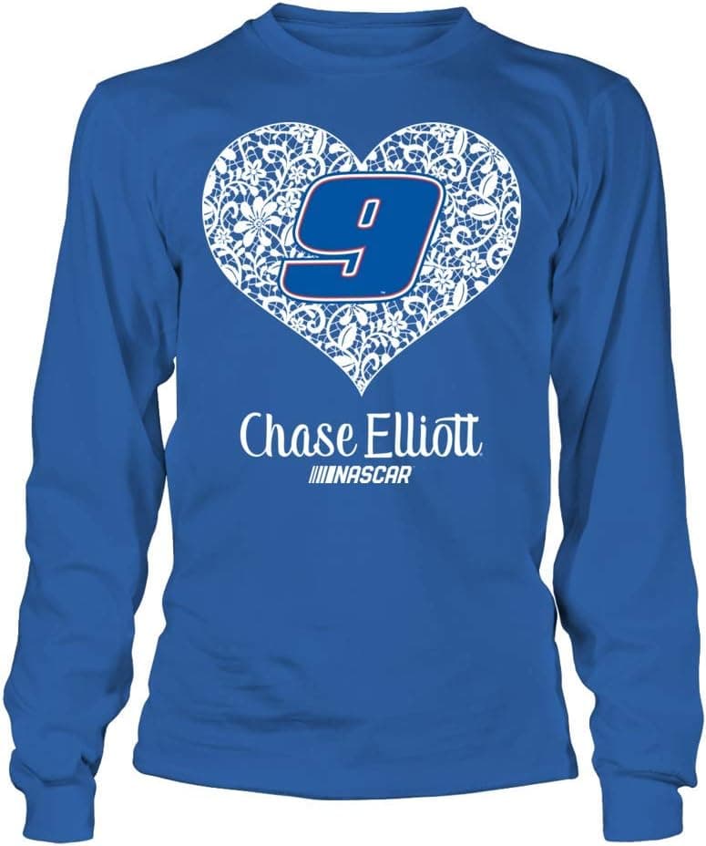 FanPrint Chase Elliott Hoodie - Lace Heart Logo