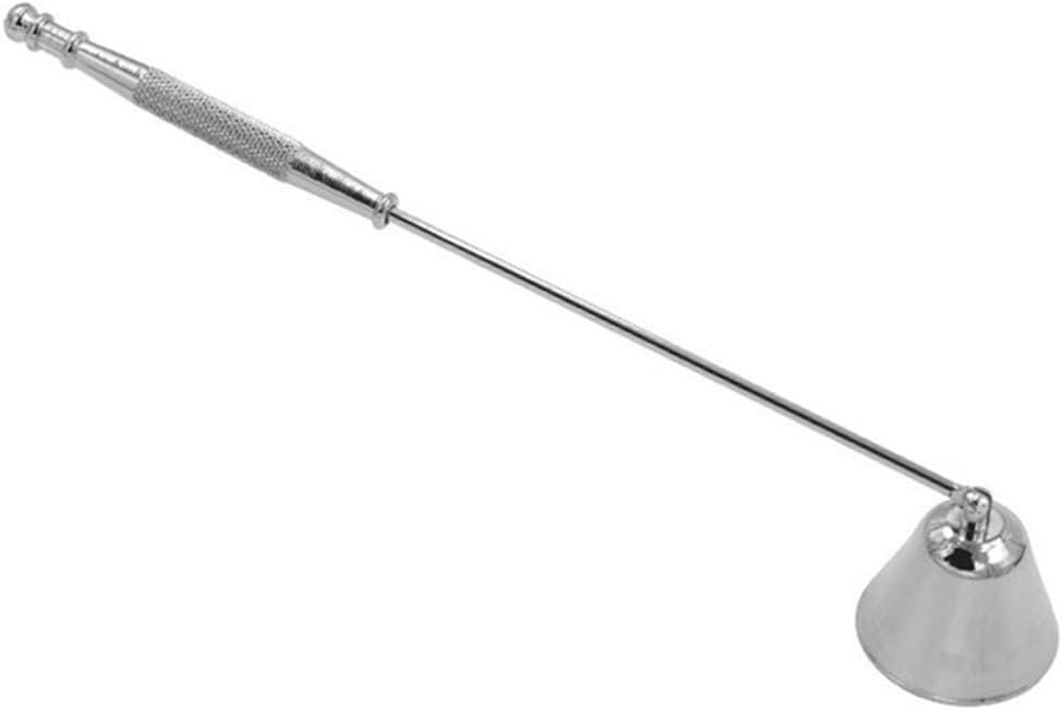 Outflower 1pcs Candle Snuffer Stainless Steel Candle Tool to Safely Extinguish Candles Silver Color