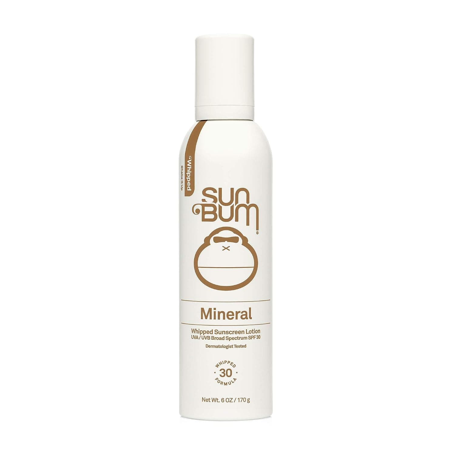 Sun Bum Mineral SPF 30 Whipped Sunscreen Spray|Vegan and Hawaii 104 Reef Act Compliant (Octinoxate & Oxybenzone Free) Broad Spectrum Natural Sunscreen with UVA/UVB Protection with Zinc | 6 oz
