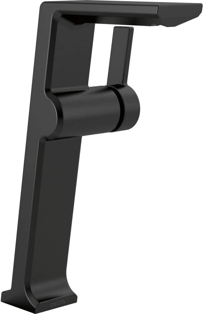 Delta Faucet 799-BL-DST Pivotal Single Handle Vessel Lavatory Faucet, Matte Black