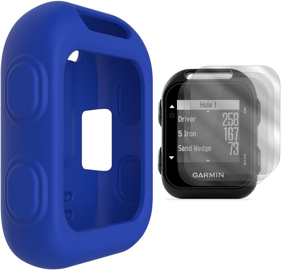 TUSITA Case for Garmin Approach G10 - Silicone Protective Cover - Handheld Golf GPS Accessories (Blue)