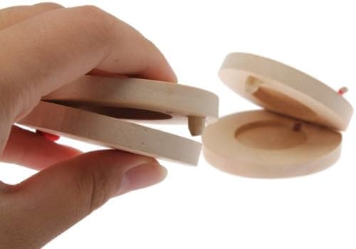 Vktech Wooden Roundelay Castanets for Children Pack of 1