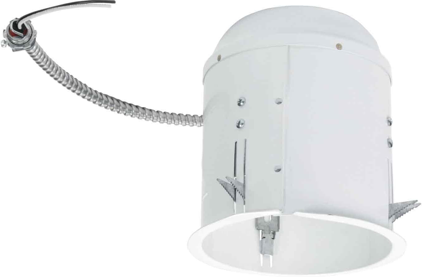 Halo Recessed ML7BXRFK 6-Inch LED Retrofit Enclosure, BX direct-wiring whip for Halo 6-Inch LED Modules