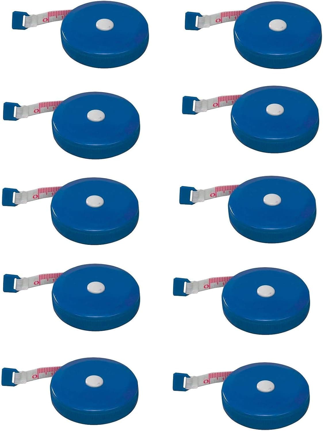 EMI Retractable Medical Body Tape Measure (10 Pack Blue)