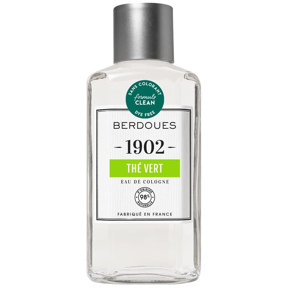 BERDOUES 1902 Green Tea Eau de Cologne | Floral Citrus Scent Made in France | Splash Fragrance for Men and Women with Lime, Green Tea & Musk | Luxury Unisex Perfume with Premium Quality Ingredients, 8.3 fl.oz.