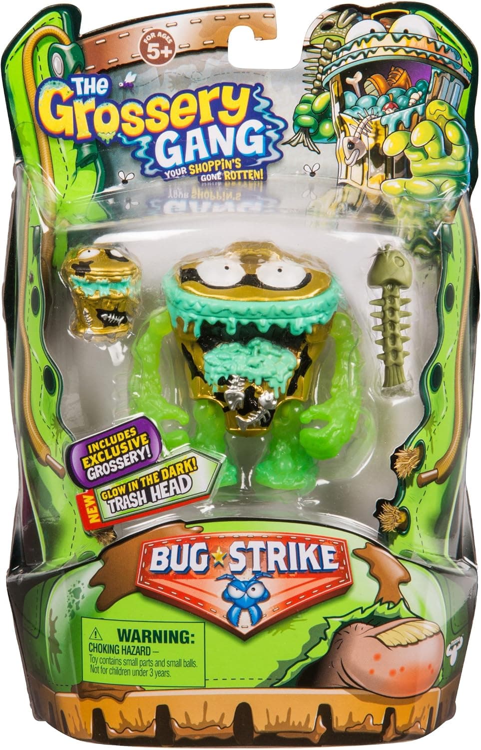 Grossery Gang The S4 Bug Strike Action Figure - Trash Head