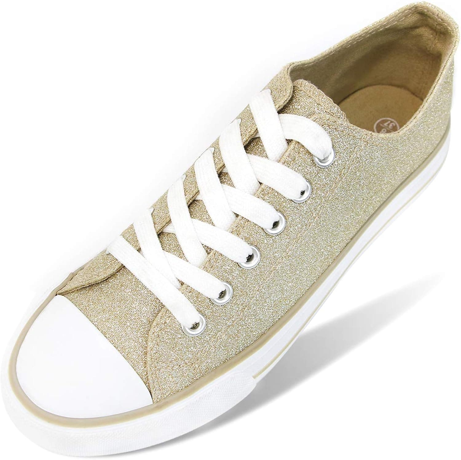SHCRTK Womens Shoes Low Top Lace Up Canvas Sneakers Casual Fashion Running Lightweight Breathable Low Cut Comfortable Canvas Shoes for Walking