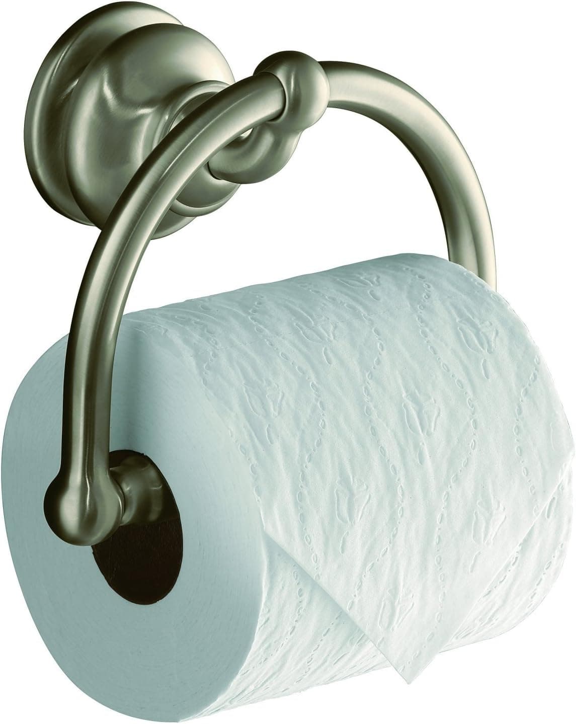 KOHLER 497241 Toilet Tissue Holder, Vibrant Brushed Nickel