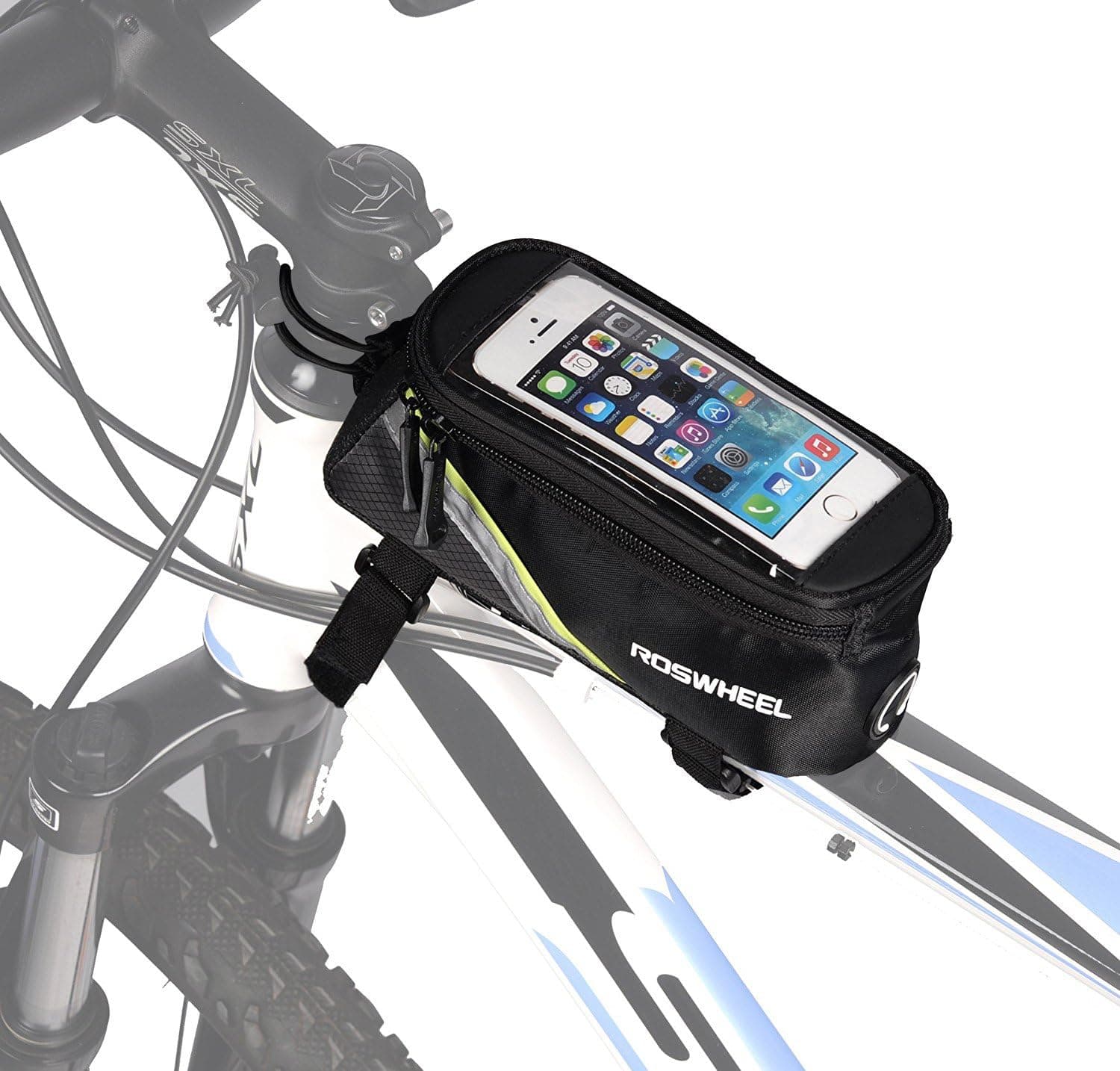 ArcEnCiel Bike Bag Bicycle Frame Front Tube Handlebar Bags Cycling Pack with Touch Screen Phone Case