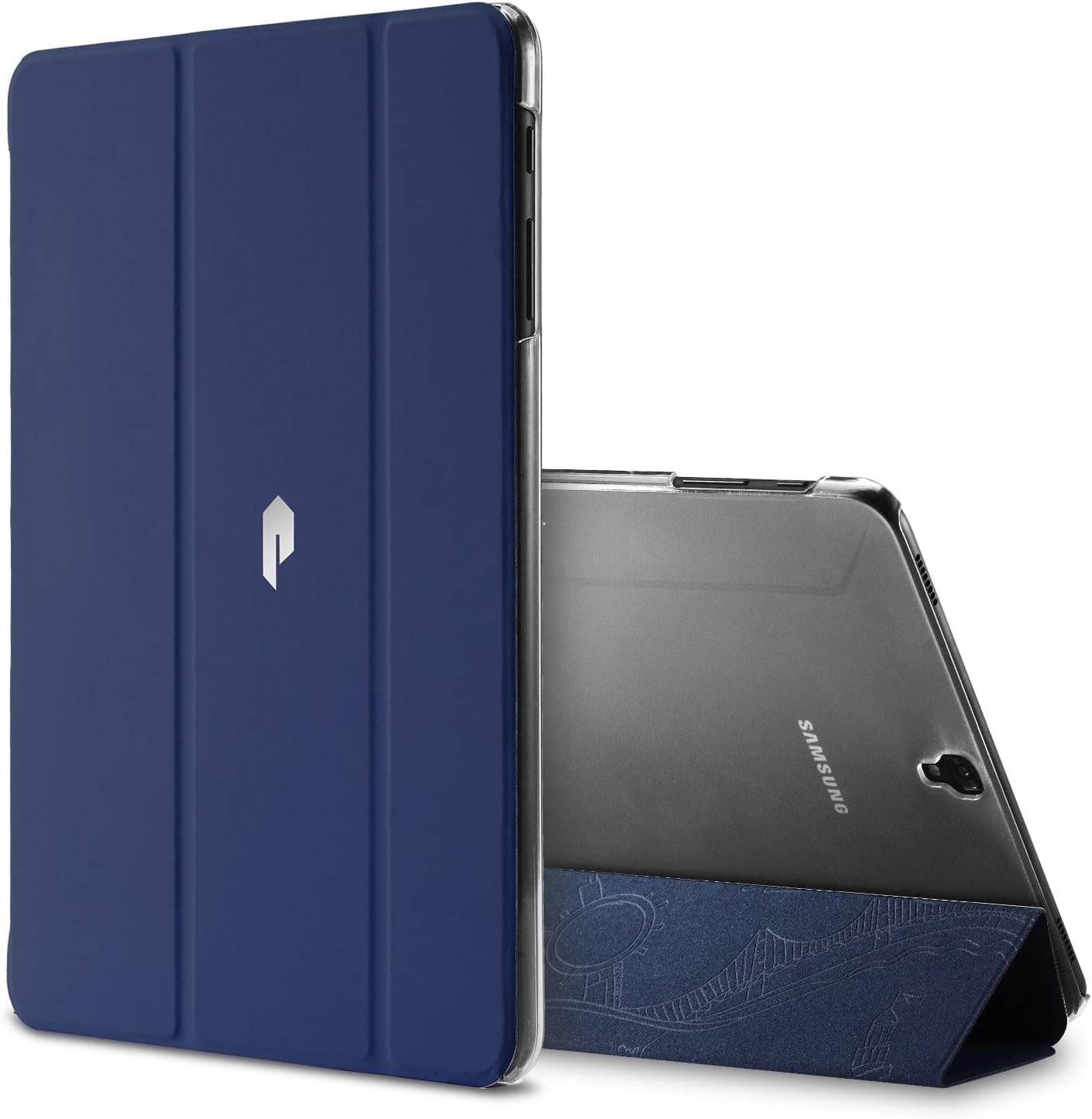 Poetic Slimline Galaxy Tab S3 9.7 Case Slim-Fit Trifold Cover Stand Folio Case with Auto Wake/Sleep for Samsung Galaxy Tab S3 9.7 Navy Blue