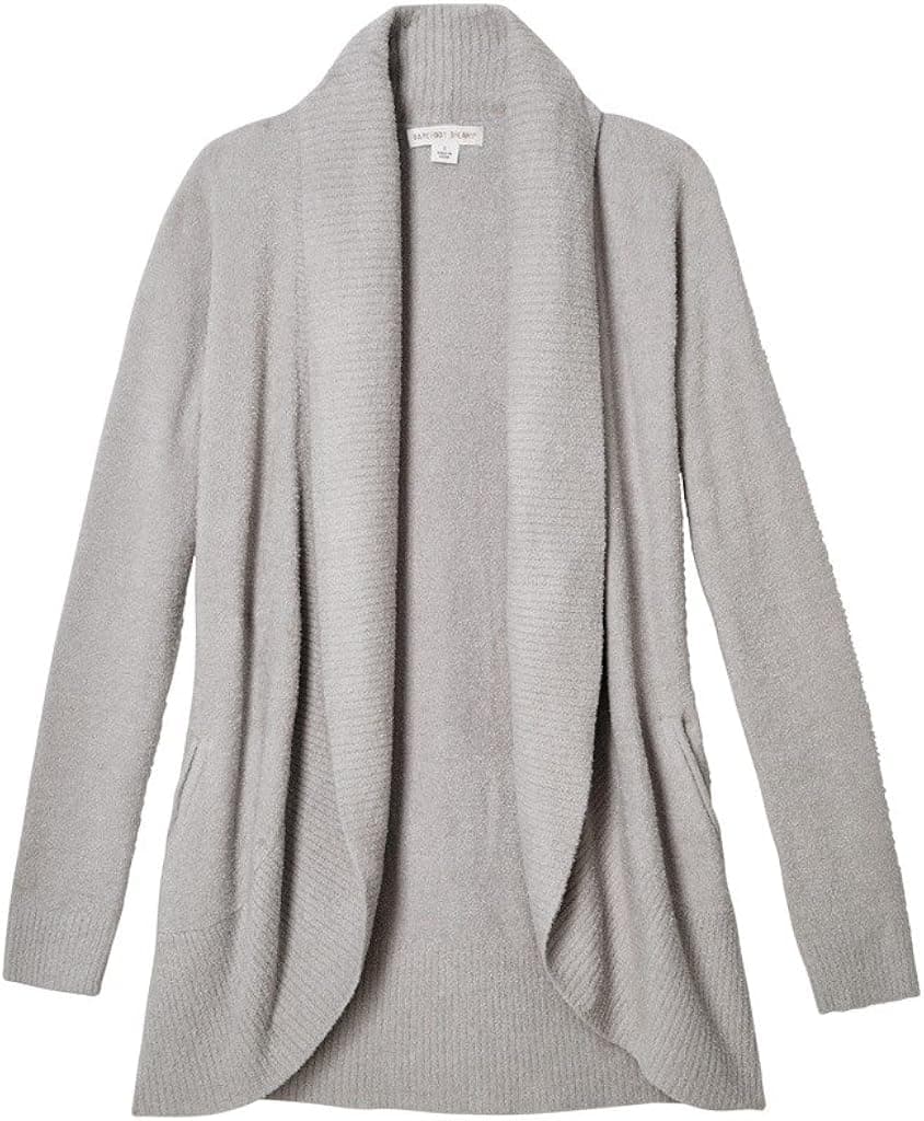 Barefoot Dreams Bamboo Chic Lite Circle Cardi - Pewter - XS