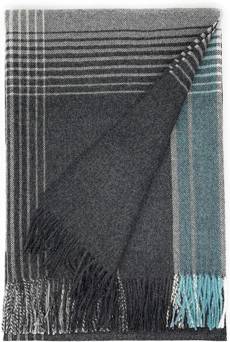 Alpaca Home | Destination Plaid 100% Baby Alpaca Throw Blanket (Seaside Plaid)