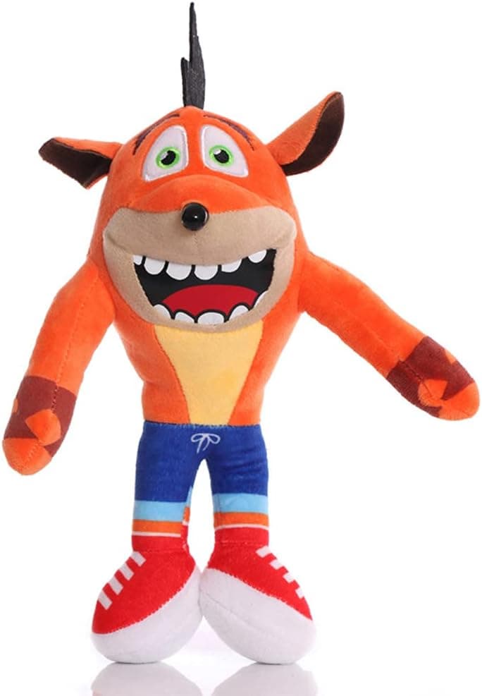 8.5inch/26cm Crashs Bandicoots Plush Toy Stuffed Doll for Game Fans Exquisites Birthday and New Year Gifts (B)