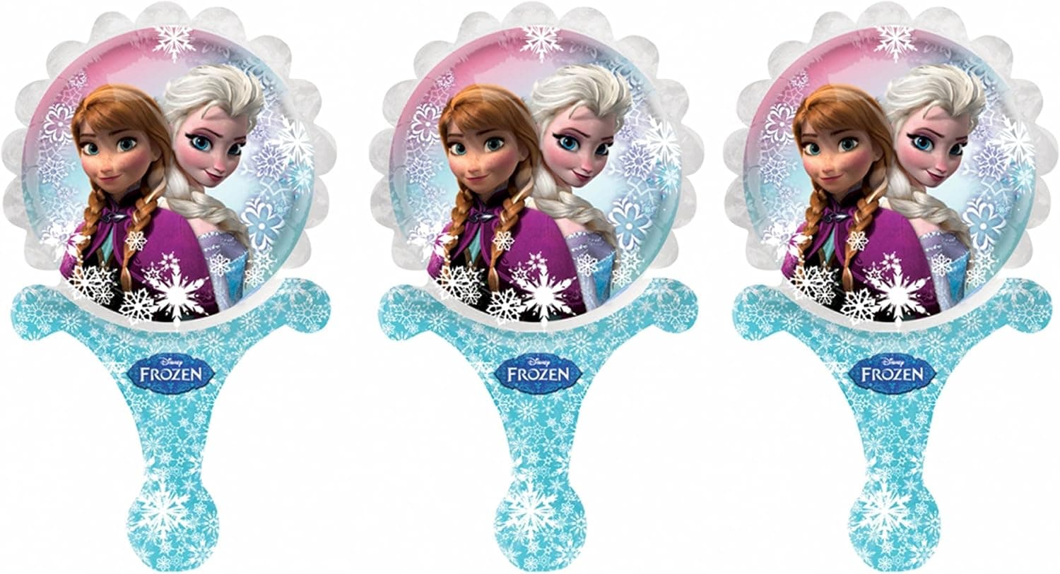 Anagram Frozen 3 X Birthday Party Hand Held Inflate A Fun Foil Balloons