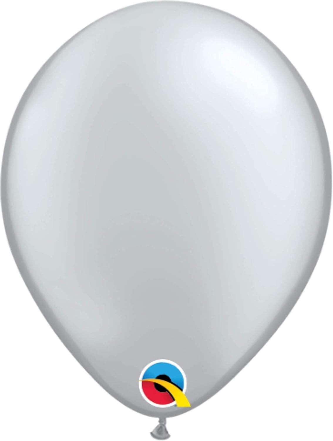 Qualatex 5&quot Silver Metallic Latex Balloons 100Bag #43603-5
