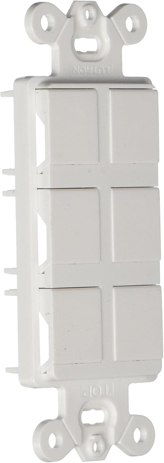 Lutron CA-6PF-WH Claro 6-Port Frame, White