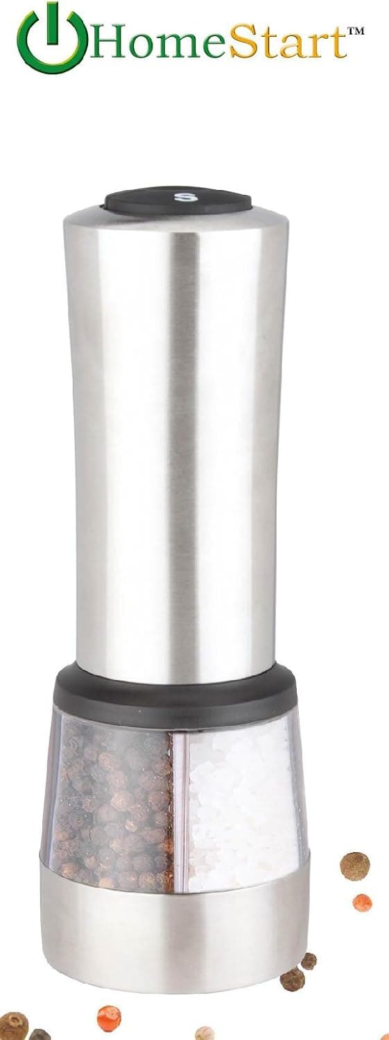 HomeStart 2 in 1 Electric Salt & Pepper Grinder