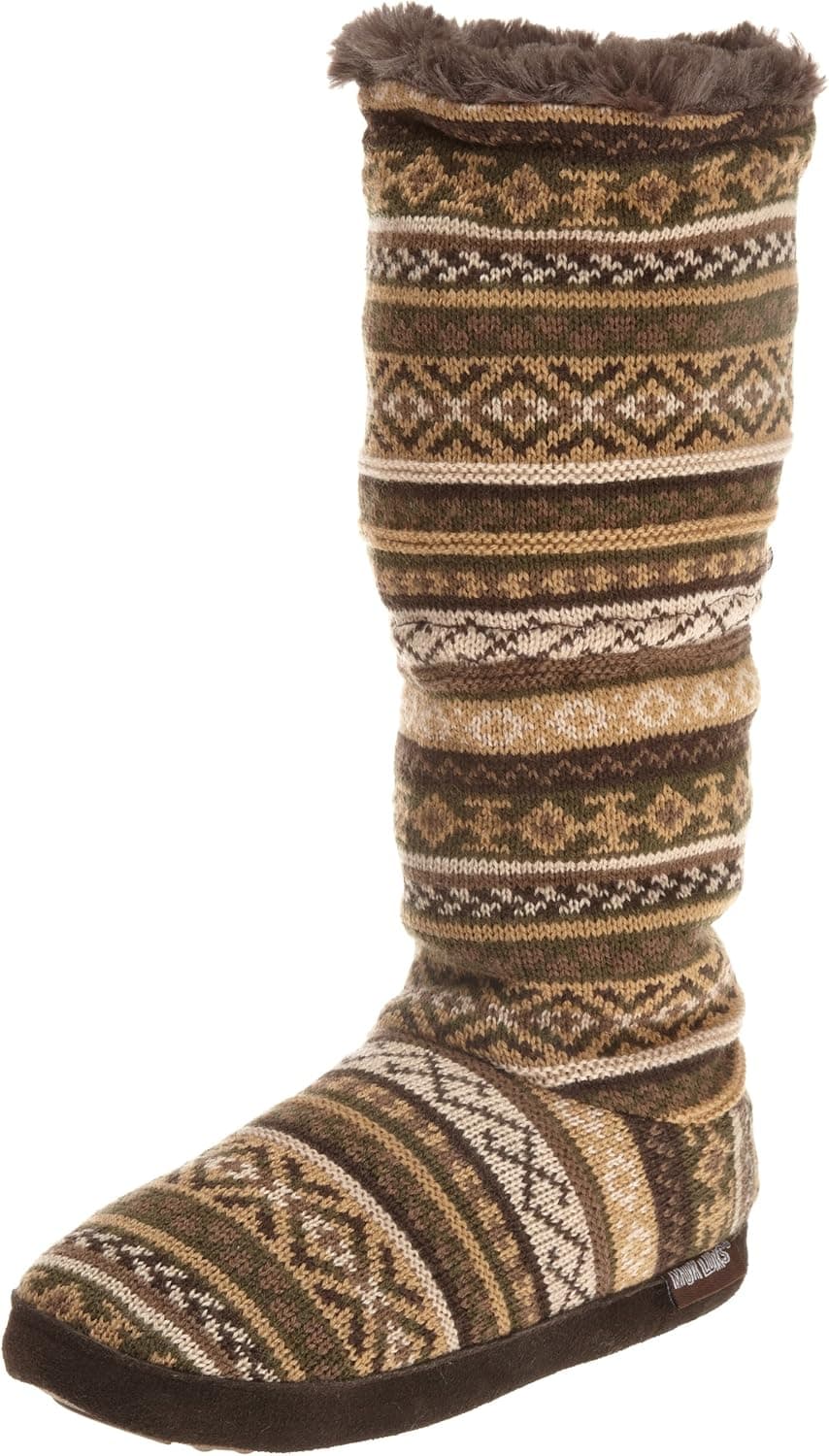Muk Luks Women's Traditional Fairisle Toggle Bootie