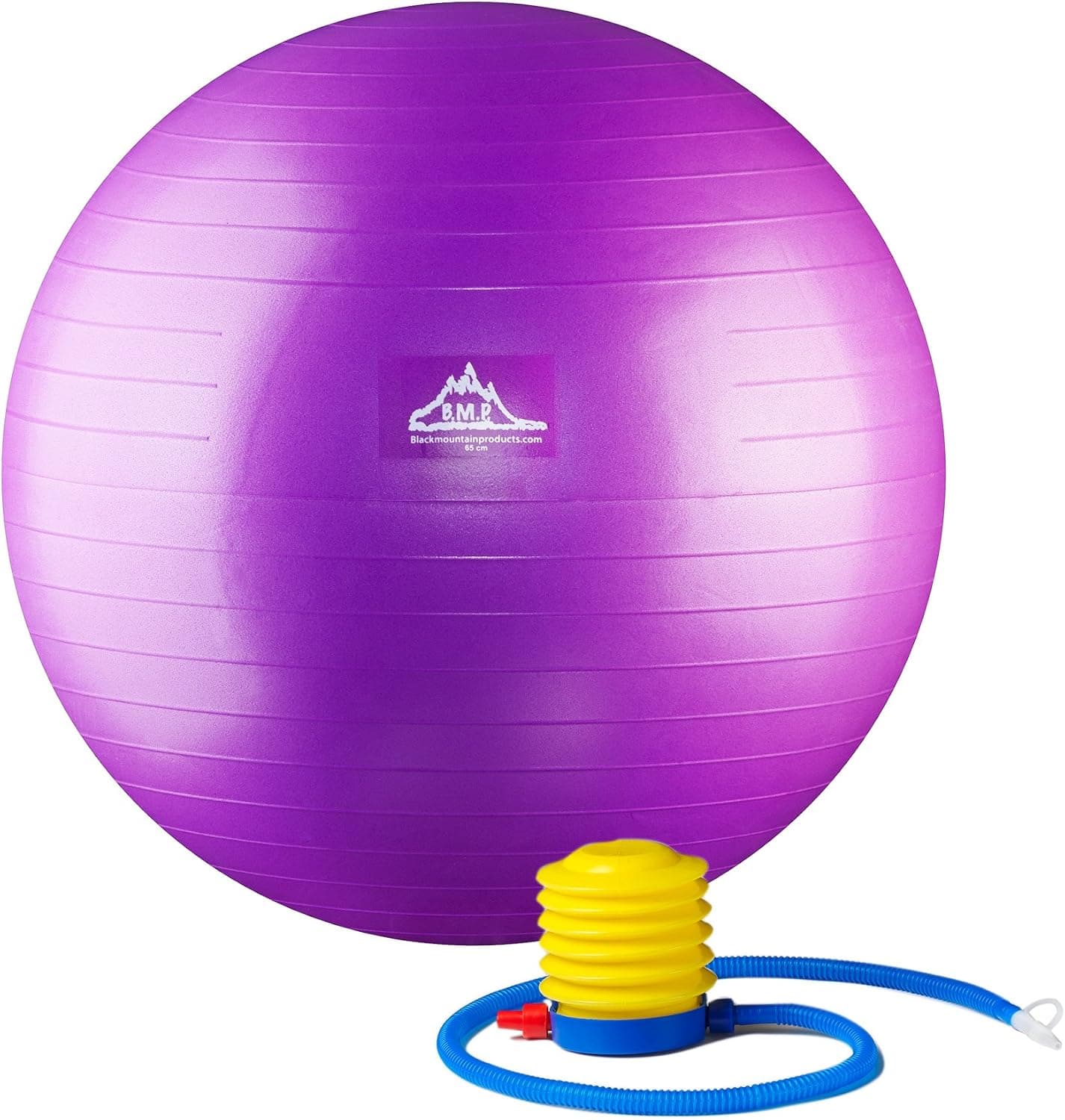 Black Mountain Products Professional Grade Stability Ball 1000lbs Anti-Burst 2000lbs Static Weight Rated