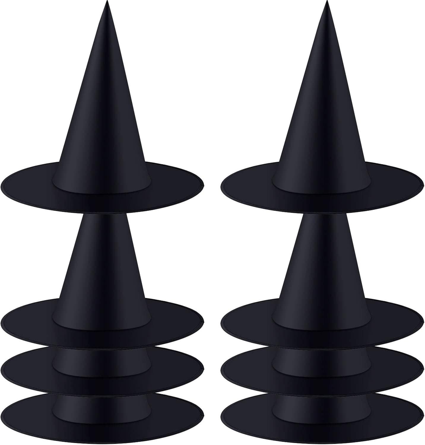 8 Pieces Halloween Witch Hat Witch Costume Accessory for Halloween Christmas Party