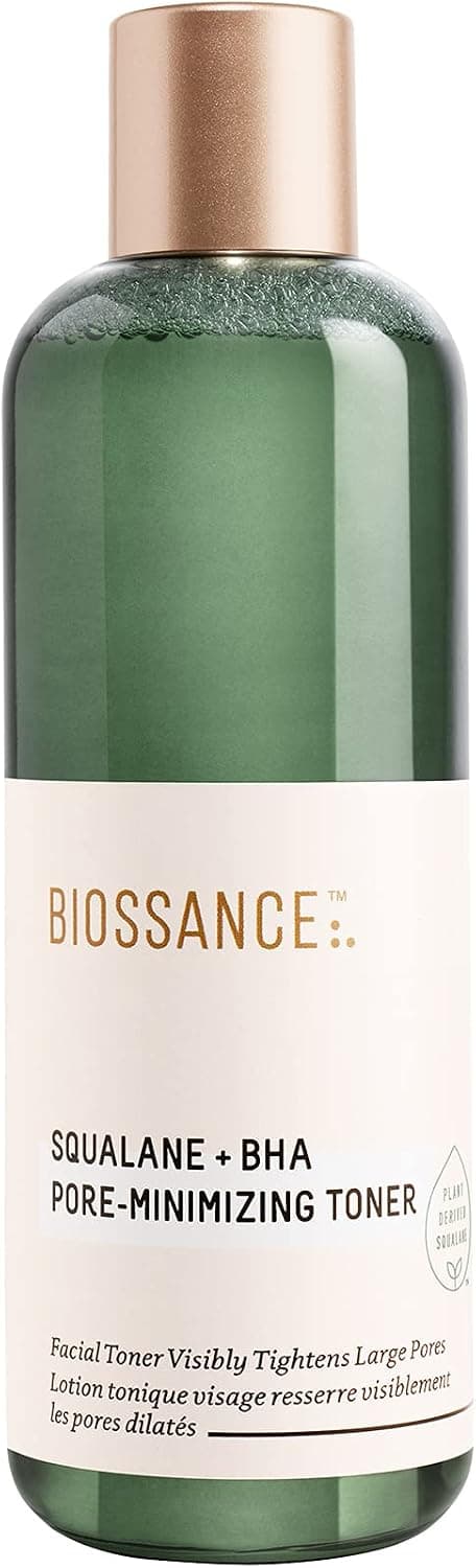 Biossance Squalane + BHA Pore Minimizing Toner. Get Visibly Clearer, Smaller-Looking Pores. Gently Exfoliates and Hydrates for Smooth, Refreshed Skin (4.5 fl oz)