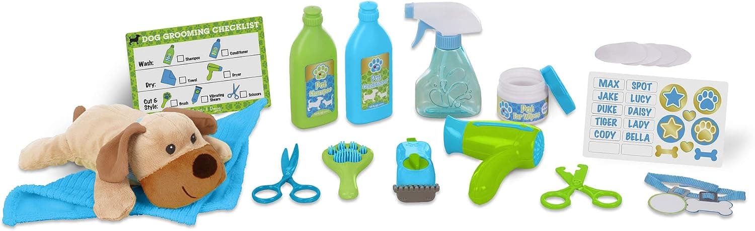 Wash & Trim Dog Grooming Play Set
