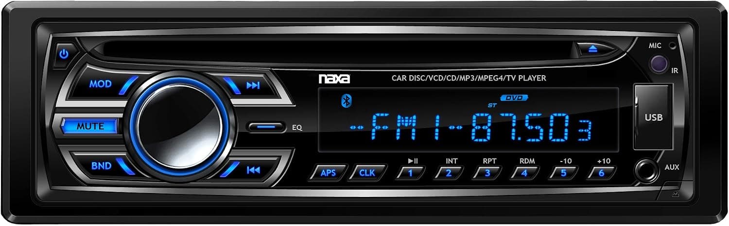 NAXA Electronics NCA-604 Full Detachable PLL Electronic Tuning Stereo AM/FM Radio MP3/CD Player