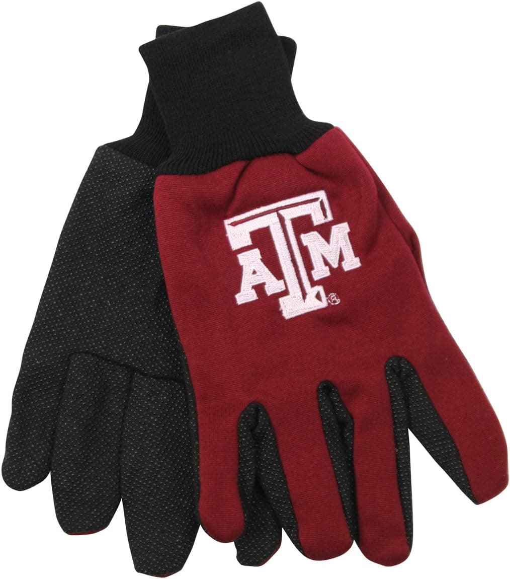 NCAA School Logo Grip Gloves - Texas A&M Aggies