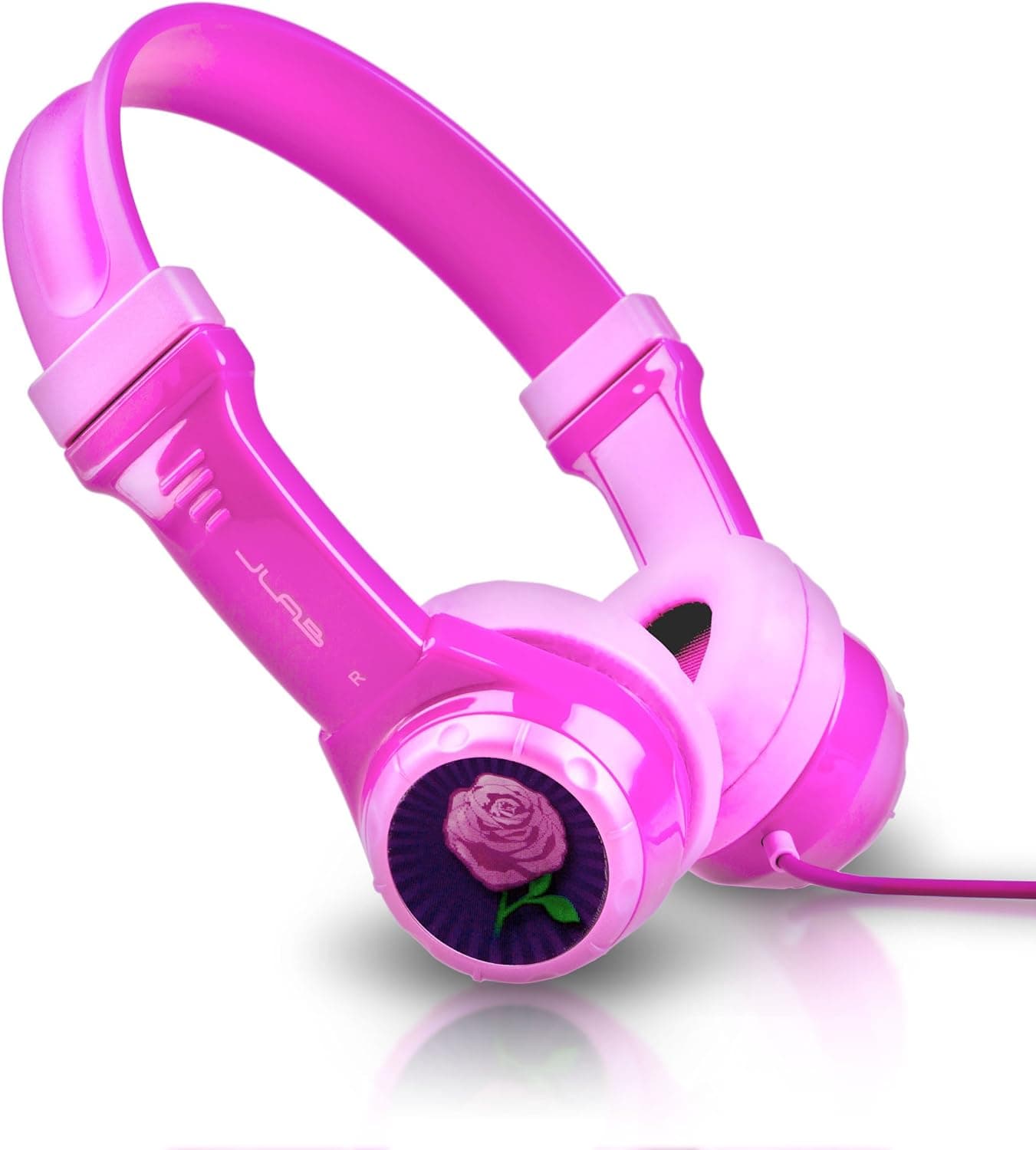 JLab Audio JBuddies Kids- Volume Limiting Headphones, Guaranteed for Life - Pink