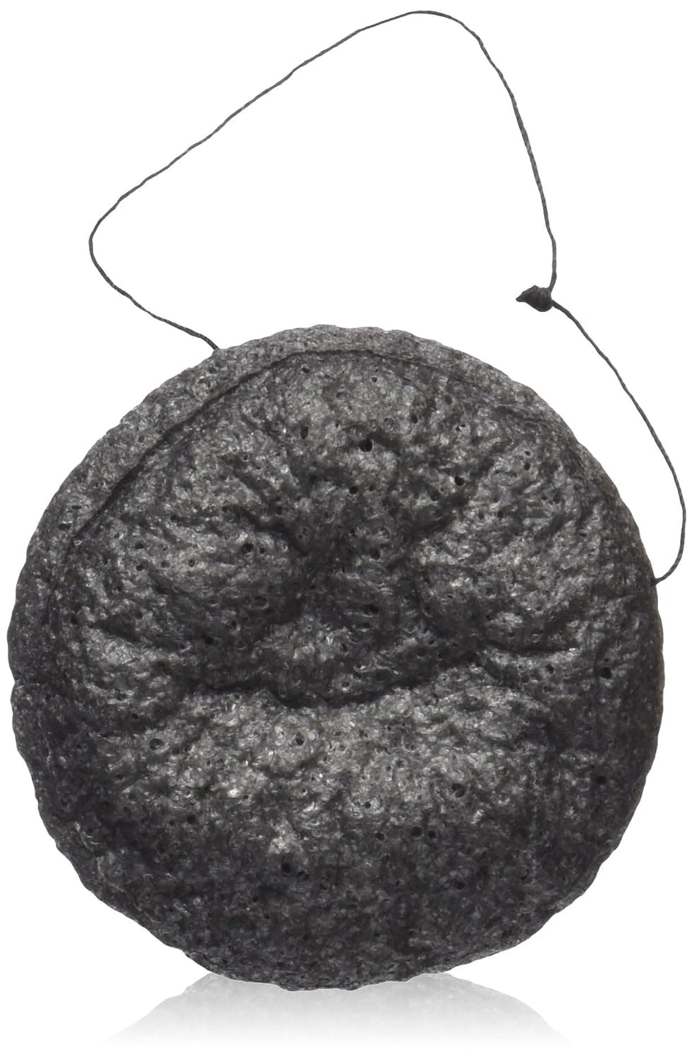 HUB Skin Care The Best Facial Cleanser Konjac Sponge Ocean5 with Konjac Fibre & Activated Charcoal, 100% Natural & Organic, Suitable for Oily, Acne-prone Skin, Black