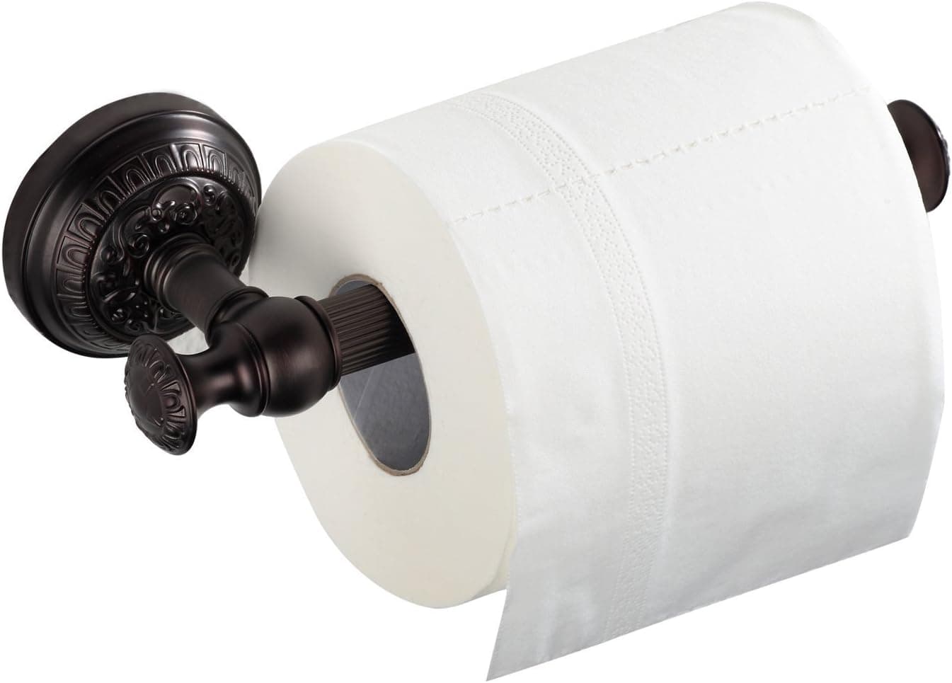 MAYKKE Ghent Toilet Paper Holder, Traditional, Ornate, Italian Inspired Toilet Tissue Roll Dispenser for Bathroom Lavatory, Elegantly Classic Design Style and Detail, Oil Rubbed Bronze OYA1001201
