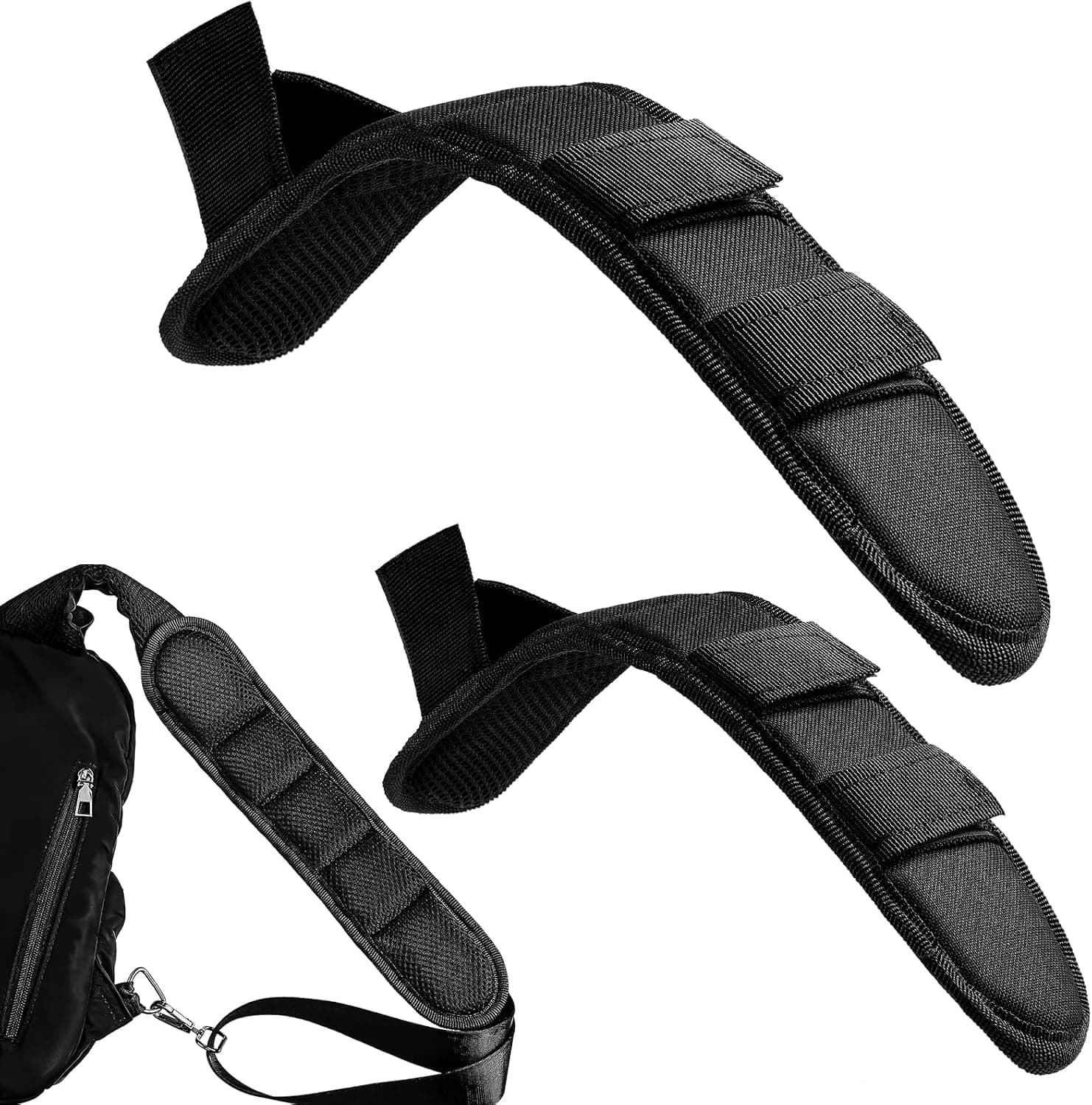 Jeere 2 Pieces Shoulder Strap Pad Plate Carrier Shoulder Pads Thick Breathable Backpack Strap Pads Universal Padded Shoulder Strap Removable Shoulder Pad Cushion Replacement for Outdoor Activities